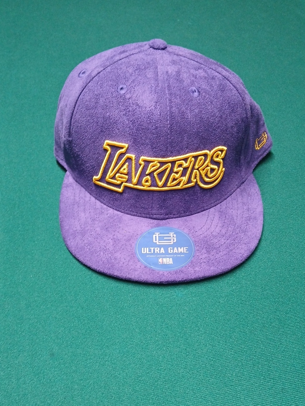 Los Angeles Lakers Purple Suede Snapback Hat